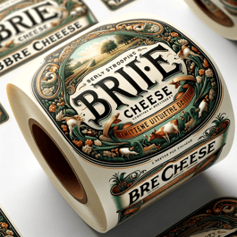 Brie Cheese Label